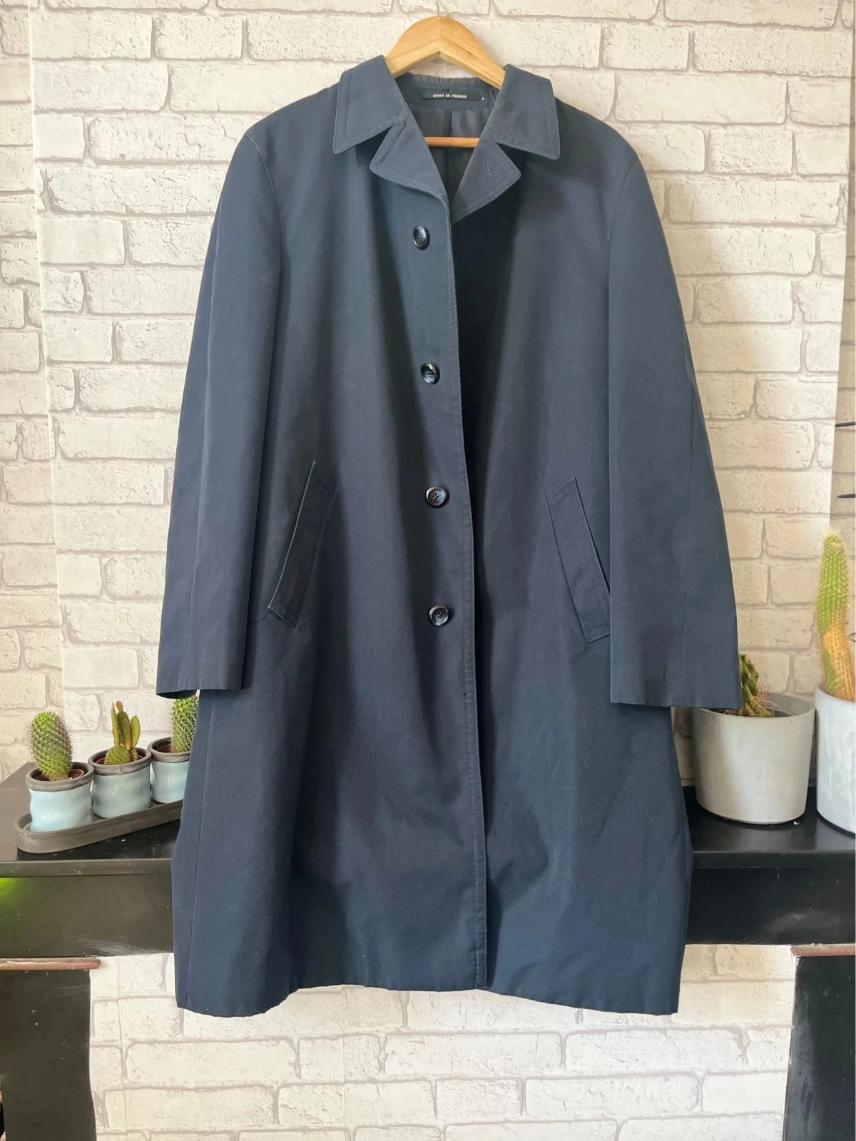 Manteau long bleu marine – Taille 44 – Marque Nino